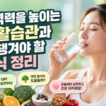 면역력을 높이는 생활습관과 꼭 챙겨야 할 음식 정리