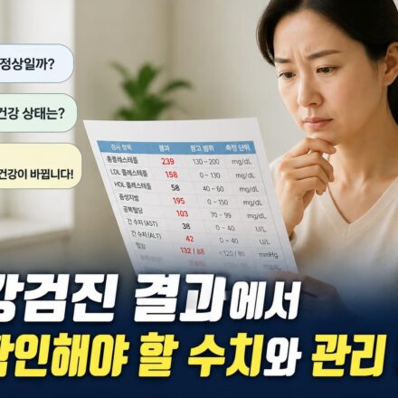 건강검진 결과에서 꼭 확인해야 할 수치와 관리 방법