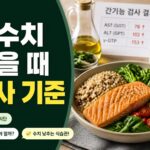간수치(AST ALT) 높게 나왔을 때, 식사에서 조절하는 기준