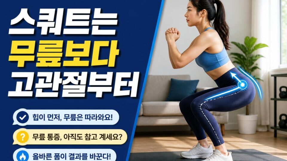 스쿼트 운동 효과와 올바른 자세로 하는 방법 알아보기