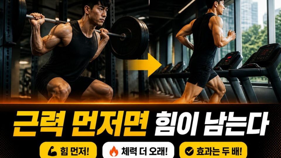 유산소 운동과 근력운동을 같은 날 할 때, 순서는 어떻게 정할까