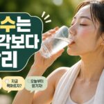 물을 충분히 마셔야 하는 이유와 건강한 수분 섭취 방법