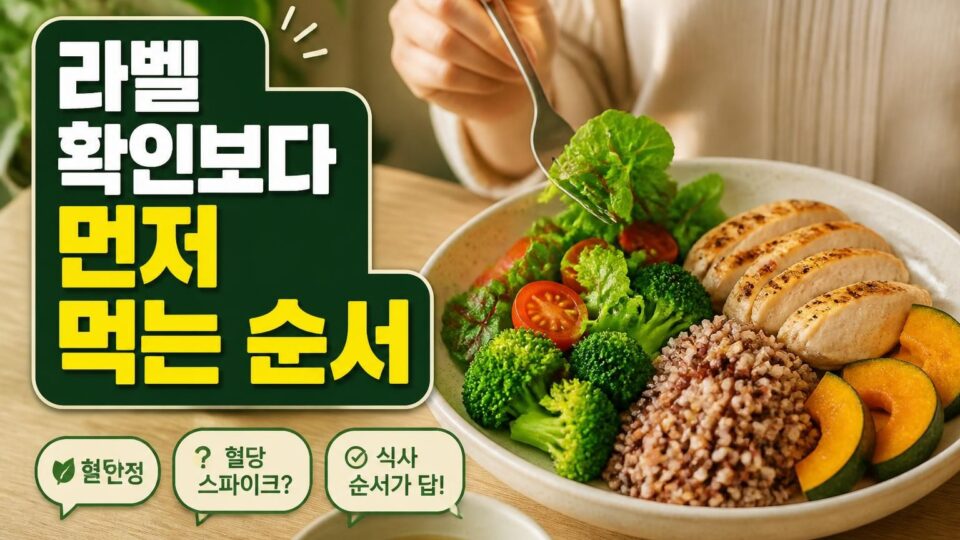 GI지수보다 중요한 혈당 관리 식사법 제대로 이해하기