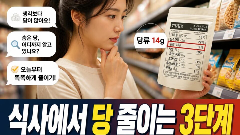 당류를 줄이면 몸에 생기는 변화와 실천 방법 소개