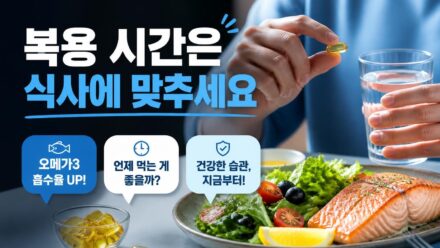 오메가3 효능과 복용 시간, 제대로 먹는 방법 정리