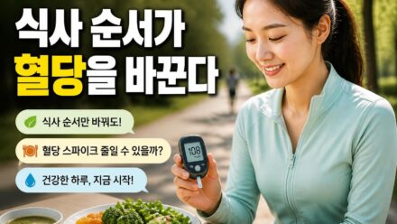 혈당 관리에 좋은 생활습관과 식단 구성 방법 소개