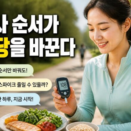 혈당 관리에 좋은 생활습관과 식단 구성 방법 소개