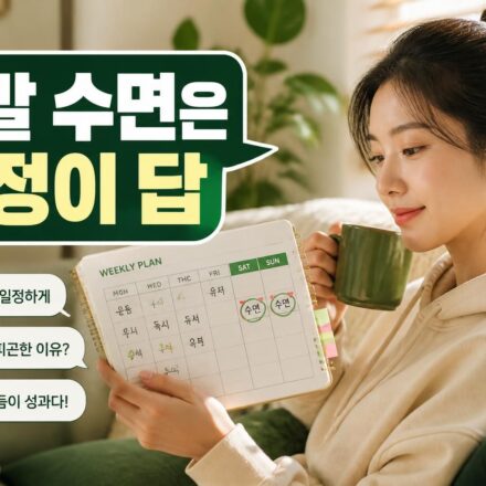 주말에도 건강한 생활 패턴을 유지하는 방법 알아보기
